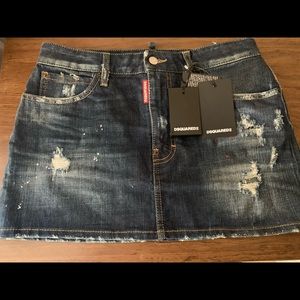 DSqaured2 denim mini skirt